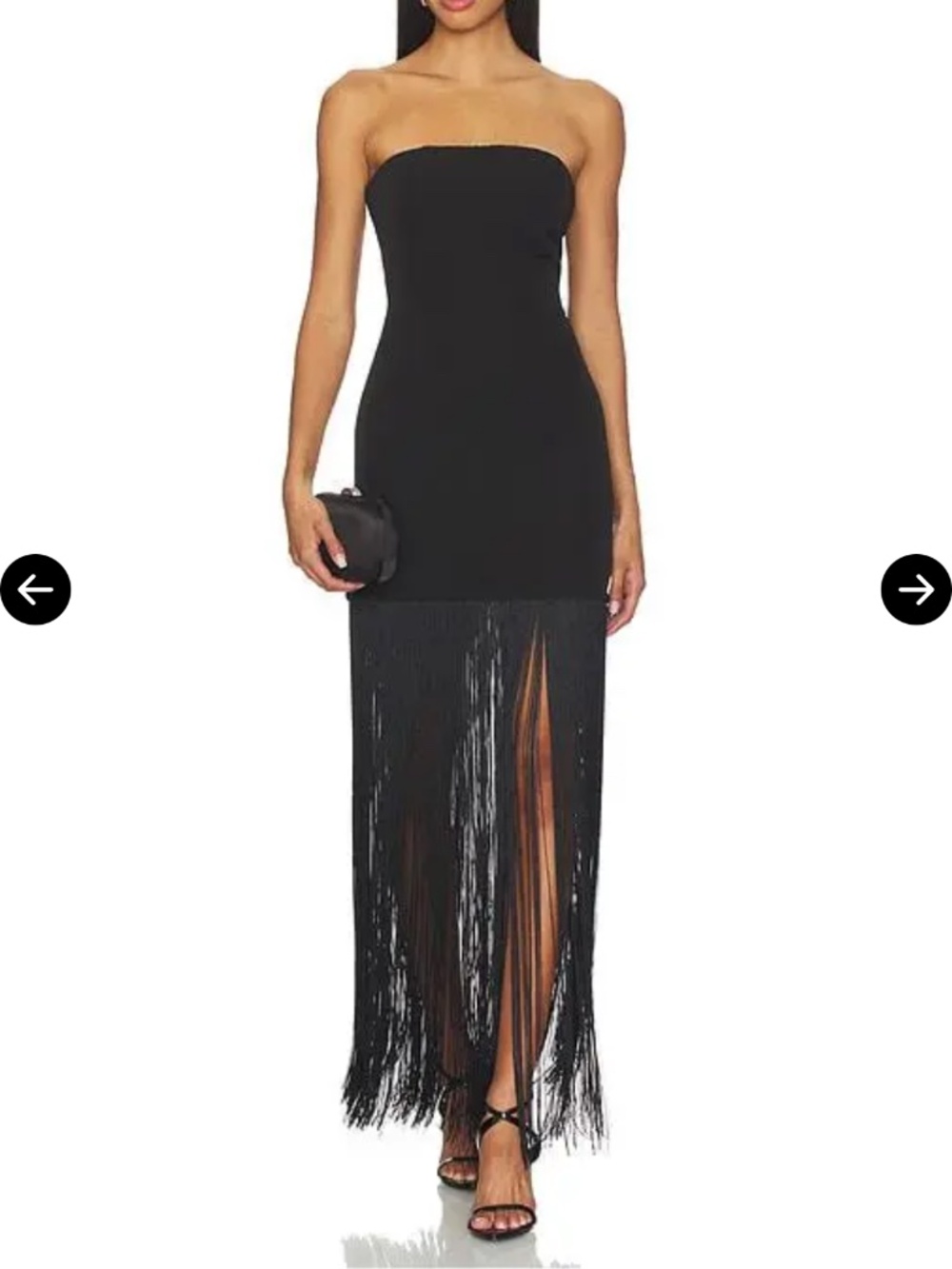 Revolve Strapless Fringe Dress